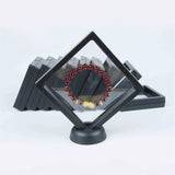 10pcs 3D Floating Frame Shadow Box Jewelry Display Stand Ring Pendant Holder