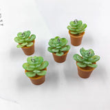 10pcs 3D Green Plant Resin Charms for Jewelry Making DIY Earrings C1207