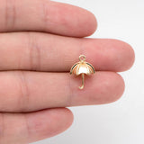 10pcs 3D Umbrella Charm for Earrings, DIY Jewelry Making Supplies