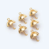 10pcs 3D Umbrella Charm for Earrings, DIY Jewelry Making Supplies
