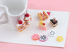 10pcs 3D Bear Strawberry Cake Resin Charms for DIY Bracelet Jewelry
