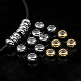 10pcs Stainless Steel Big Hole Spacer Beads for Jewelry Making
