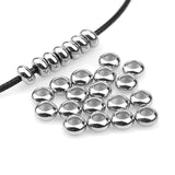 10pcs Stainless Steel Big Hole Spacer Beads for Jewelry Making