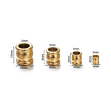 10pcs Stainless Steel Spacer Bead Charm Big Hole for DIY Bracelet Necklace