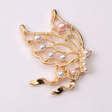 10pcs Metal/Silver Plated Butterfly Pearl Alloy Jewelry Making