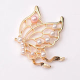 10pcs Metal/Silver Plated Butterfly Pearl Alloy Jewelry Making