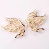 10pcs Metal/Silver Plated Butterfly Pearl Alloy Jewelry Making