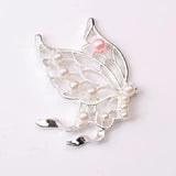 10pcs Metal/Silver Plated Butterfly Pearl Alloy Jewelry Making