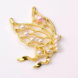 10pcs Metal/Silver Plated Butterfly Pearl Alloy Jewelry Making