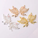 10pcs Metal/Silver Plated Butterfly Pearl Alloy Jewelry Making