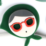10pcs Turban Glasses Spacer Beads for Jewelry Making Acrylic Party Christmas