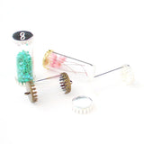 10pcs Clear 41*15mm Glass Bottle with Lid Pendant DIY Jewelry Craft