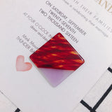 10pcs Vintage Acrylic Square Earring Jewelry Charms in Various Colors