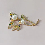 10pcs Dragonfly Rhinestone Alloy Pendant for DIY Jewelry Making