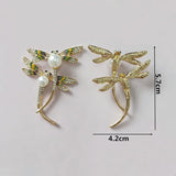 10pcs Dragonfly Rhinestone Alloy Pendant for DIY Jewelry Making