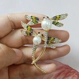 10pcs Dragonfly Rhinestone Alloy Pendant for DIY Jewelry Making
