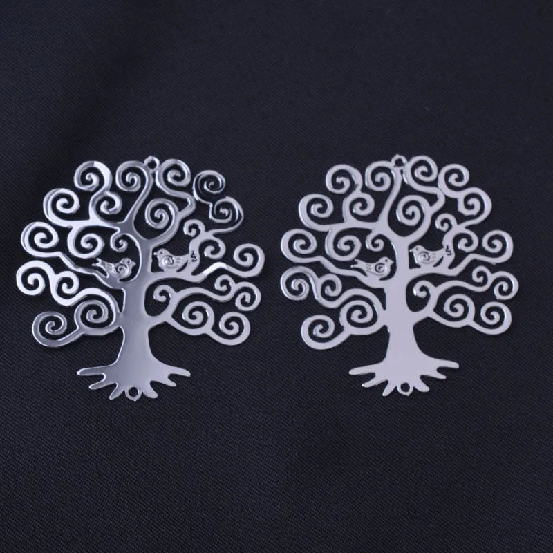 10pcs Life Tree Connectors 43*46mm Big Trees Pendant Charms
