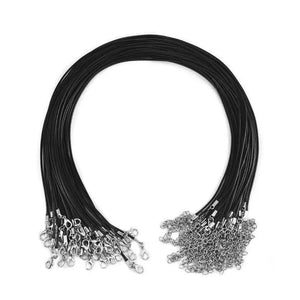 10pcs 45cm Brown Braid Wax Cord DIY Pendant Necklace Jewelry Making