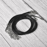 10pcs 45cm Brown Braid Wax Cord DIY Pendant Necklace Jewelry Making
