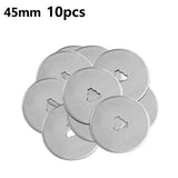 10pcs 45mm Silver Rotary Cutter Refill Blades Sewing Tools Accessory