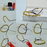 10pcs Brass CZ Beads Gunmetal DIY Jewelry Findings