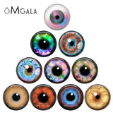 10pcs Dragon Eyes Cat Eye Glass Cabochons DIY Accessories