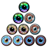 10pcs Dragon Eyes Cat Eye Glass Cabochons DIY Accessories