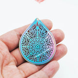 10pcs Stainless Steel Rainbow Charm Pendants Earring Findings DIY Jewelry