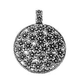 10pcs Bohemia Flower Pendants Charm - Round Big Flower Pendant