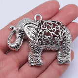 10pcs Thai Elephant Charm Pendant for Jewelry Making
