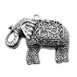 10pcs Thai Elephant Charm Pendant for Jewelry Making