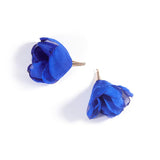 10pcs Fabric Silk Satin Mesh Flower Tassel for DIY Jewelry Making