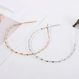 Metal Twist Headband Base Hairband Wire Rims Hoop DIY Bride Wedding Hair Jewelry