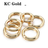 Spring Clasp Keychain Ring Openable Round Carabiner Hook Buckle Bag Chain DIY