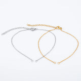 Adjustable Stainless Steel Bracelet Chains DIY Lobster Clasp Chain
