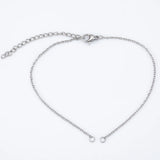Adjustable Stainless Steel Bracelet Chains DIY Lobster Clasp Chain