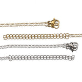 10pcs Stainless Steel O Shape Chain with Lobster Clasps Necklace Chains