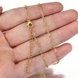 10pcs Stainless Steel O Shape Chain with Lobster Clasps Necklace Chains
