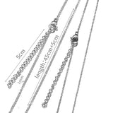 10pcs Stainless Steel O Shape Chain with Lobster Clasps Necklace Chains