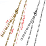 Stainless Steel O Shape Necklace Chains for DIY Jewelry Making, 10pcs/5pcs