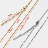 Stainless Steel Chain Sequins Necklace Chains for DIY Jewelry Making