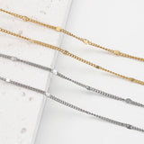Stainless Steel Chain Sequins Necklace Chains for DIY Jewelry Making