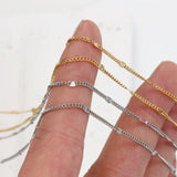 Stainless Steel Chain Sequins Necklace Chains for DIY Jewelry Making