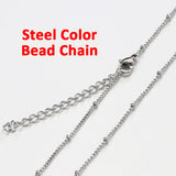 Stainless Steel Chain Sequins Necklace Chains for DIY Jewelry Making