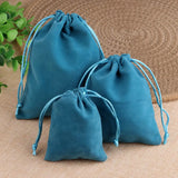 10pcs Velvet Jewelry Bags Mini Small Gift Pouches Drawstring