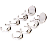 10pcs Adjustable Stainless Steel Plated Ring Settings Blank Base