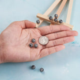 10pcs Round Brass Ball Pave CZ Charm Bead for Jewelry Making