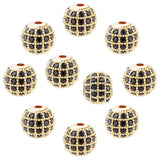 10pcs Brass CZ Beads for DIY Jewelry Making