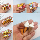 10pcs Ice Cream Charms for Jewelry Making DIY Earring Necklace Findings