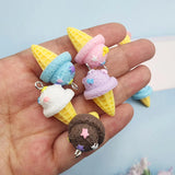 10pcs Ice Cream Charms for Jewelry Making DIY Earring Necklace Findings